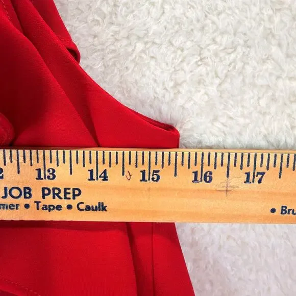 Amanda Uprichard Haven Dress Cold Shoulder Short Lined Scarlet Red Size S Zipper - Picture 8 of 10